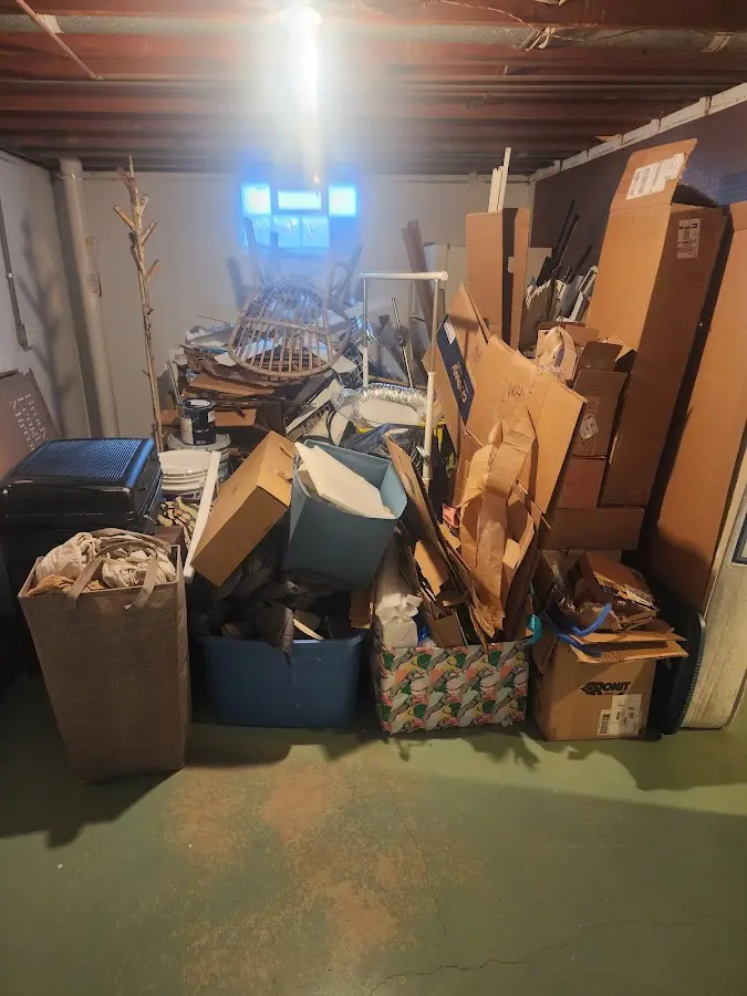 Roll-off dumpster container at job site for Construction Dumpster Rental in Loch Lomond